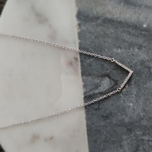 Elsie May Diamond Accent Chevron Collar Necklace